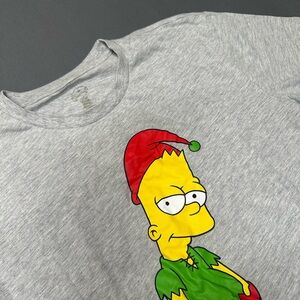 Simpsons Bart “I’ll Bd Good Sometimes” Christmas Tee Size M